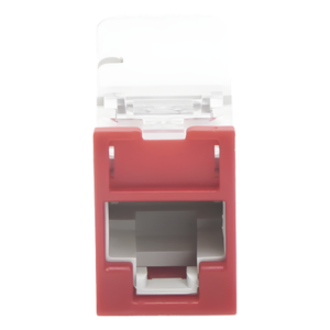 SIEMON Z6-03 – Jack UTP Categoría 6 / Montaje Híbrido Plano y Angulado / Terminación Z-Tool / IDC Diagonal / Color Rojo