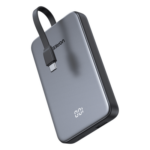 UGREEN 75161B – Power Bank / 10000 mAh / 37 Wh / Salida USB-C PD 20W / Salida USB-A SCP 22.5W / Cable USB-C Integrado / Indicador Digital LED