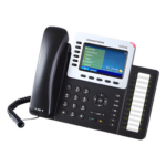 GRANDSTREAM GXP-2160 – Teléfono IP Empresarial / 6 Líneas / Pantalla LCD Color 4.3 pulgadas / 24 Teclas BLF / Bluetooth / PoE / Audio HD / Gigabit Dual Port