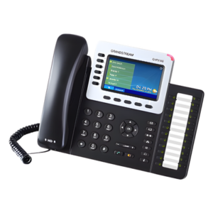 GRANDSTREAM GXP-2160 – Teléfono IP Empresarial / 6 Líneas / Pantalla LCD Color 4.3 pulgadas / 24 Teclas BLF / Bluetooth / PoE / Audio HD / Gigabit Dual Port