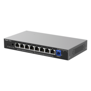 RUIJIE RG-NBF2100S-8GT1SC-P – ONU/Switch PoE+ Híbrido / 1 Puerto PON 1G SC/UPC / 8 Puertos Ethernet 1G / 120W PoE+ / 18 Gbps / 7.95 x 4.25 x 1.10 in