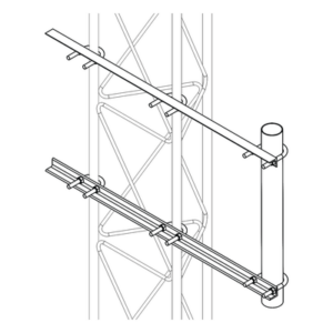 SYSCOM TOWERS S-BRA-LI-30G – Brazo Lateral para Torre / Acero ASTM A-36 / Galvanizado en Caliente / Tubo Ø 2' Cal. 18 / Altura 50 cm (19.7 in) / Separación 20 cm (7.9 in) / Compatible STZ30G