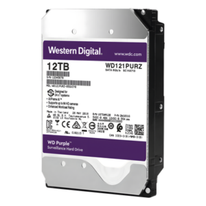 Western Digital (WD) WD121PURZ – Disco duro WD de 12TB / 7200RPM / Optimizado para Videovigilancia