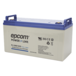 EPCOM POWERLINE PL120D12V2 – Batería AGM-VRLA / 12 VCC / 120 Ah / Ciclo Profundo / Sellada Libre de Mantenimiento / Certificación UL / Terminales T4
