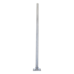 MSC-30A-3 – Poste de Acero Galvanizado / 3 m (9.84 ft) / Tubo 3' Cédula 30 / Carga 20 kg / Base 30x30 cm