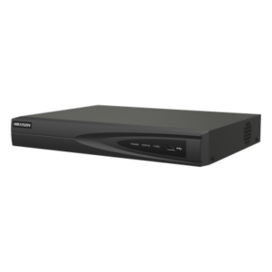HIKVISION DS-7608NI-Q1/8P(D) – NVR IP / 8 Canales / 8 Puertos PoE+ / 4K 30fps / 300 m (984.3 ft) PoE Extendido / 1 Bahía HDD / Salida HDMI+VGA