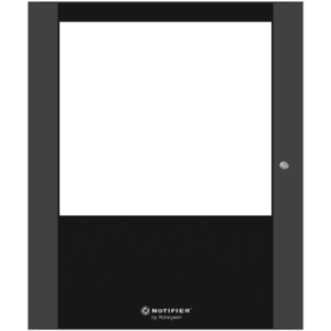 NOTIFIER DR-B5 – Puerta con Ventana para Gabinete de Control de Incendio / Acero Calibre 16 / Apertura 120° / Tamaño B (Dos Niveles) / Color Negro