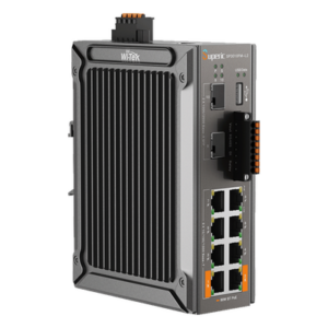 WI-TEK SP3010FML2(V3) – Switch PoE Industrial / 8 Puertos Gigabit PoE / 2 Puertos SFP 2.5 Gbps / 240W Presupuesto PoE / 26 Gbps Capacidad de Conmutación / -40 ℃~75 ℃ / DIN-Rail, Pared, Escritorio