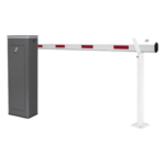 ACCESSPRO KT-XBS-RB – Barrera Vehicular / Brazo Telescópico 5.5 m (18 ft) / Apertura 6 s / Finales de Carrera Programables / Corona LED Semaforizada / 110V / IP para Uso Semi-Intensivo