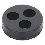SYSCOM TOWERS CI-3-78 – Inserto de Caucho para Placa Pasamuro / 3 Orificios / Cable 7/8 in / Diámetro Exterior 85 mm (3.34 in) / Grosor 25.4 mm (1 in)