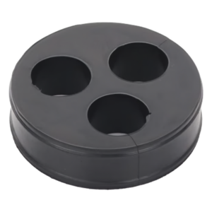 SYSCOM TOWERS CI-3-78 – Inserto de Caucho para Placa Pasamuro / 3 Orificios / Cable 7/8 in / Diámetro Exterior 85 mm (3.34 in) / Grosor 25.4 mm (1 in)