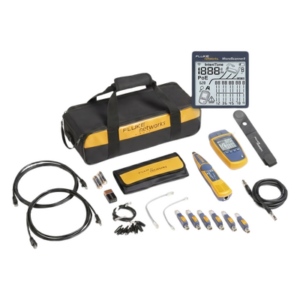 FLUKE NETWORKS MS2-KIT – Kit Verificador de Red / Comprobación Voz-Datos-Video / Pantalla LCD Retroiluminada / Detección PoE 90W / Sonda Intellitone Pro 200 / 295 ft (90 m)