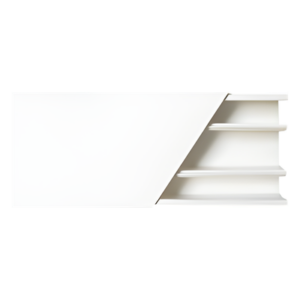THORSMAN TMK-2560 – Canaleta color blanco de 3 vías, de PVC auto extinguible, 60 x 25 x tramo 2.5m (5401-01250)