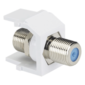 PANDUIT NKFWH – Módulo Acoplador Coaxial Tipo F / Keystone / 75 Ohms / 3.0 GHz / 29.6x16.7x21.8 mm / 1.17x0.66x0.86 ft