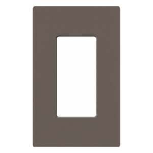 LUTRON ELECTRONICS SC1TF – Placa de Pared / 1 Espacio / Diseño Sin Tornillos Visibles / 11.9 x 7.4 x 0.7 cm / Color Truffle