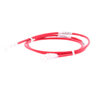 PANDUIT UTP28SP2RD – Cable de Parcheo Cat6 / UTP 28AWG Diámetro Reducido / 0.61m (2 Pies) / Rojo / LSZH-CM / PoE++