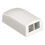 PANDUIT NK2BXIW-A – Caja de Montaje en Superficie / 2 Módulos Keystone / ABS Blanco Mate / 1.95 x 1.13 x 3.65 in