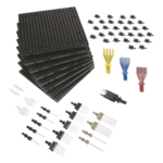 PANDUIT QB-KIT2 – Kit de Inicio para Tableros de Arneses / 145 Piezas Surtidas / Componentes Modulares y Reutilizables / Sistema Quick-Build