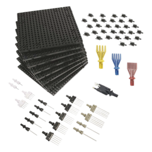 PANDUIT QB-KIT2 – Kit de Inicio para Tableros de Arneses / 145 Piezas Surtidas / Componentes Modulares y Reutilizables / Sistema Quick-Build