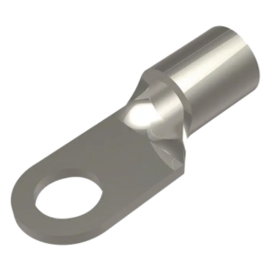 HUBBELL BURNDY HUB-YAD-6CM-6E14 – Terminal de Anillo / 6 AWG / Tornillo 1/4" / Cobre Electrolítico / Sin Aislamiento / 25 mm (82.0 ft) Longitud