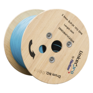 LINKEDPRO BY EPCOM 2MMOM4PVCAQUA – Cable de Fibra Óptica Multimodo OM4 / 50/125 µm / Simplex 2.0 mm / Buffer 0.9 mm / 10 Gigabit Ethernet / 2 km (6561.7 ft) Máximo