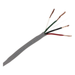 VIAKON 92-70 – Bobina de 305 m (1000 ft) / Cable de Cobre / 4 x 18 AWG / Tipo Alarmas UL / Para Interior / Color Gris / Multi-Propósito