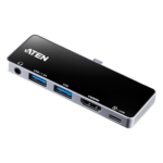 ATEN UH3238 – Dock USB-C de Viaje / Thunderbolt 3 / USB 3.2 5 Gbps / HDMI 4K 60Hz / PD 92W / 44g