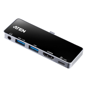 ATEN UH3238 – Dock USB-C de Viaje / Thunderbolt 3 / USB 3.2 5 Gbps / HDMI 4K 60Hz / PD 92W / 44g