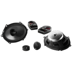 JL AUDIO 10-03346-00 – Bocina Coaxial para Automóvil / 2 Vías 5x7" / 75 W RMS / 4 Ω / Tweeter de Cúpula de Seda 25 mm / Respuesta 48 Hz - 25 kHz
