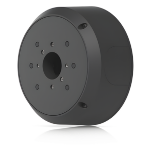 UBIQUITI UACC-CAMERA-JB-B – Caja de Conexiones Antimanipulación / Montaje en Poste 1.5-2' (38-50 mm) / Aluminio y Policarbonato / Salidas G3/4' / Compatible Bullet, Dome y Turret