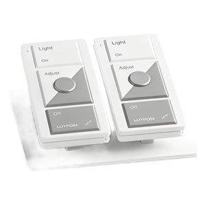 LUTRON CASETA WIRELESS LPED2WH – Pedestal de Mesa para Controles / 2 Unidades / Base con Peso Antideslizante / Color Blanco