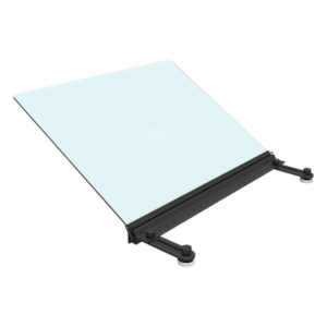 HOFFMAN UACTB6A – Deflector Superior Angulado / 10.90 x 23.60 x 22.50 pulgadas / Policarbonato ABS / Montaje Magnético / Pasillo Frío/Caliente / Negro