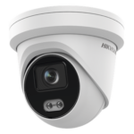 HIKVISION DS-2CD3347G2-LS(U)(C) – Cámara Turret IP / 4 Megapixel / Color 24/7 / Luz Blanca 40 m (131.2 ft) / Lente 4 mm / WDR 130 dB / IP67 / Audio Integrado