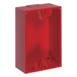 STI KIT-71100A-R – Caja trasera de montaje en superficie / Policarbonato resistente / 1.5 pulgadas (38mm) / Compatible botones STI #0, #1, #3, #4, #7 / Clasificación 5VA / UL y cUL / Rojo y azul