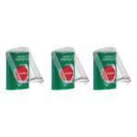 STI CP-SS13-ES – Botones de Emergencia / 3 Métodos de Activación / 3 Mensajes Configurables / Iluminación RGB / Contactos Forma C 10A / IP Compacto