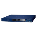 PLANET GS-6311-24HP4X – Switch PoE Administrable Capa 3 / 24 Puertos Gigabit / 8 Puertos 802.3bt / 16 Puertos 802.3at / 4 SFP+ 10G / 480 W PoE
