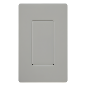 LUTRON ELECTRONICS DV-BI-GR – Inserto Ciego para Placa Decorador / Acabado Brillante Gris / Plástico 0.3 in (7.6 mm) / 2 5/8 in (66.7 mm) x 1 5/16 in (33.3 mm)