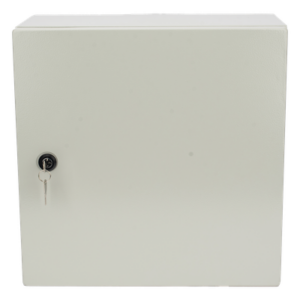 PRECISION PST404020AR – Gabinete IP66 / Acero IK10 / 400x400x200 mm / 15.7x15.7x7.9 in / Placa Trasera Galvanizada / Cerradura con Llave