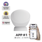 EZVIZ CS-T1C – Sensor de Movimiento PIR / Inmunidad para Mascotas / Zigbee 3.0 / Alcance 7 m (23 ft) / Batería 3 Años / Ángulo 360°