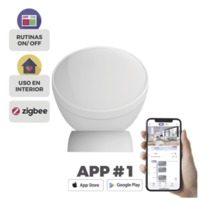 EZVIZ CS-T1C – Sensor de Movimiento PIR / Inmunidad para Mascotas / Zigbee 3.0 / Alcance 7 m (23 ft) / Batería 3 Años / Ángulo 360°