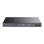 TP-LINK SG3428XMPP – Switch L2+ Gestionado / 24 Puertos Gigabit + 4 Puertos 10G SFP+ / 16 PoE+ (30W) + 8 PoE++ (90W) / 128 Gbps / 500W PoE Budget / SDN Cloud