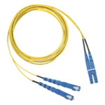 PANDUIT F92ERLNSNSNM003 – Jumper de Fibra Óptica / Monomodo OS2 9/125 / LC-SC Duplex / OFNR Riser / 3 m (9.84 ft) / Amarillo