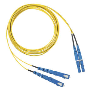 PANDUIT F92ERLNSNSNM003 – Jumper de Fibra Óptica / Monomodo OS2 9/125 / LC-SC Duplex / OFNR Riser / 3 m (9.84 ft) / Amarillo