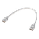 UBIQUITI UACC-CABLE-PATCH-EL-0.15M-W-24 – Patchcord Cat 6 / 10 GbE / PoE+++ / 15 cm (5.91 in) / Etherlighting / Pack de 24