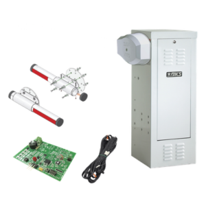 DKS DOORKING 1601-KTAL – Kit de Barrera Vehicular de Uso Continuo / Motor 1/2 HP / Mástil Aluminio 4 m (13.1 ft) / 115 VAC / 5.4 A / Sensor de Masa y Loop