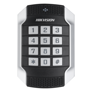 HIKVISION DS-K1104MK – Lector de Tarjetas MIFARE y Contraseñas / Wiegand W26-W34 / RS-485 / IP65 / IK10 / Operación -20 a 65°C / LED de Estado