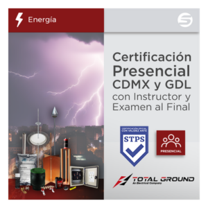SYSCOM EXPERT-TG2 – Certificación Presencial / Tierras Físicas y Pararrayos / 14 Horas / Validez Oficial STPS / Incluye Material y Alimentación