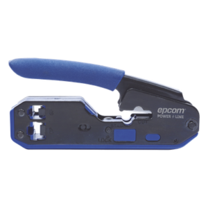 EPCOM POWERLINE EP668 – Pinza de Red SLIM / Corte y Terminado RJ45/RJ11 / Diseño Compacto 60% / Acero al Carbón / Mango Ergonómico ABS+TPR