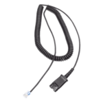FANVIL QD03 – Cable Adaptador QD / Diademas HT101/HT201/HT202 / Teléfonos Analógicos, Digitales e IP / Compatible Grandstream y Yealink / Audio Full Duplex / Impedancia 2000Ω