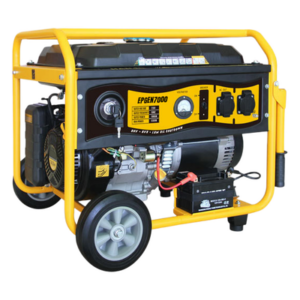 EPCOM POWERLINE EPGEN7000 – Generador a Gasolina / 6.5 kW Nominal / 7 kW Máxima / Salida Bifásica 110/220V / 12 Horas Continuas / Arranque Electrónico / 97 dB(A)